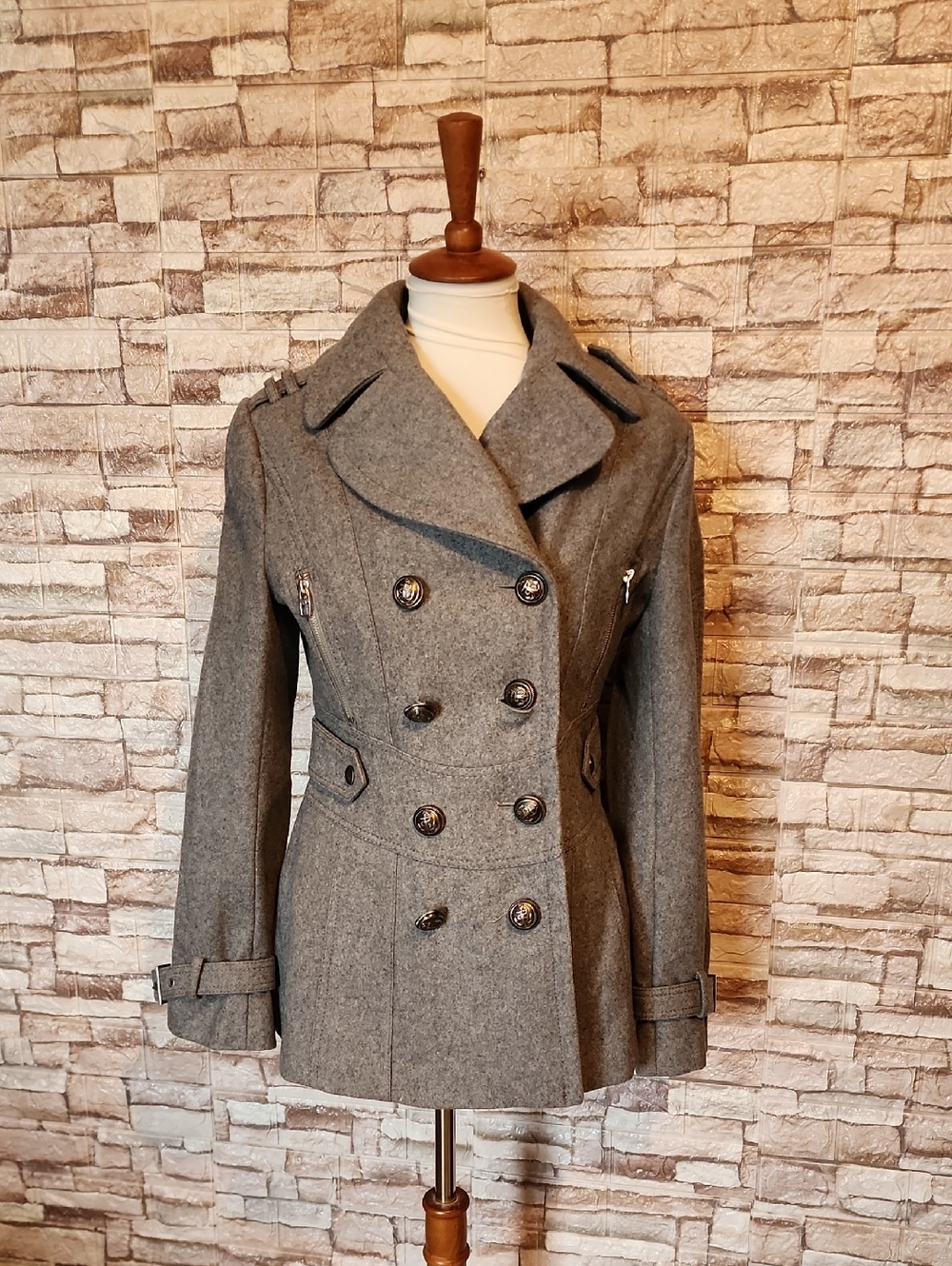 Miss Sixty M 60 Gray Jacket Coat